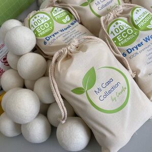 Eco-Friendly Dryer Wool Balls - Natural